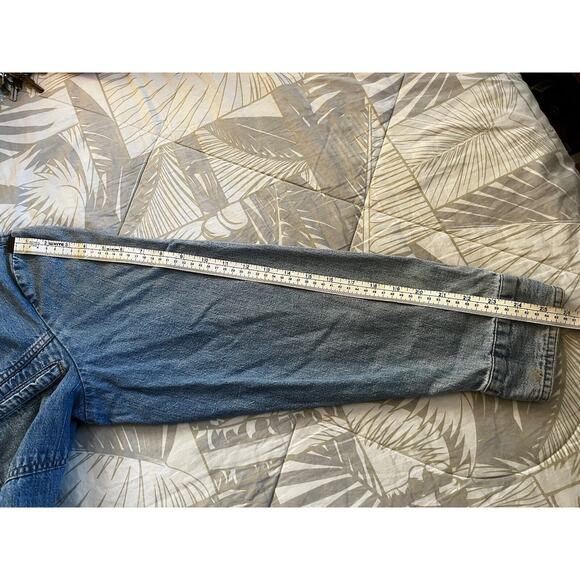 Vintage Levi's Orange R Tab Blue Lightweight Denim Shirt Jacket Large - Picture 9 of 13
